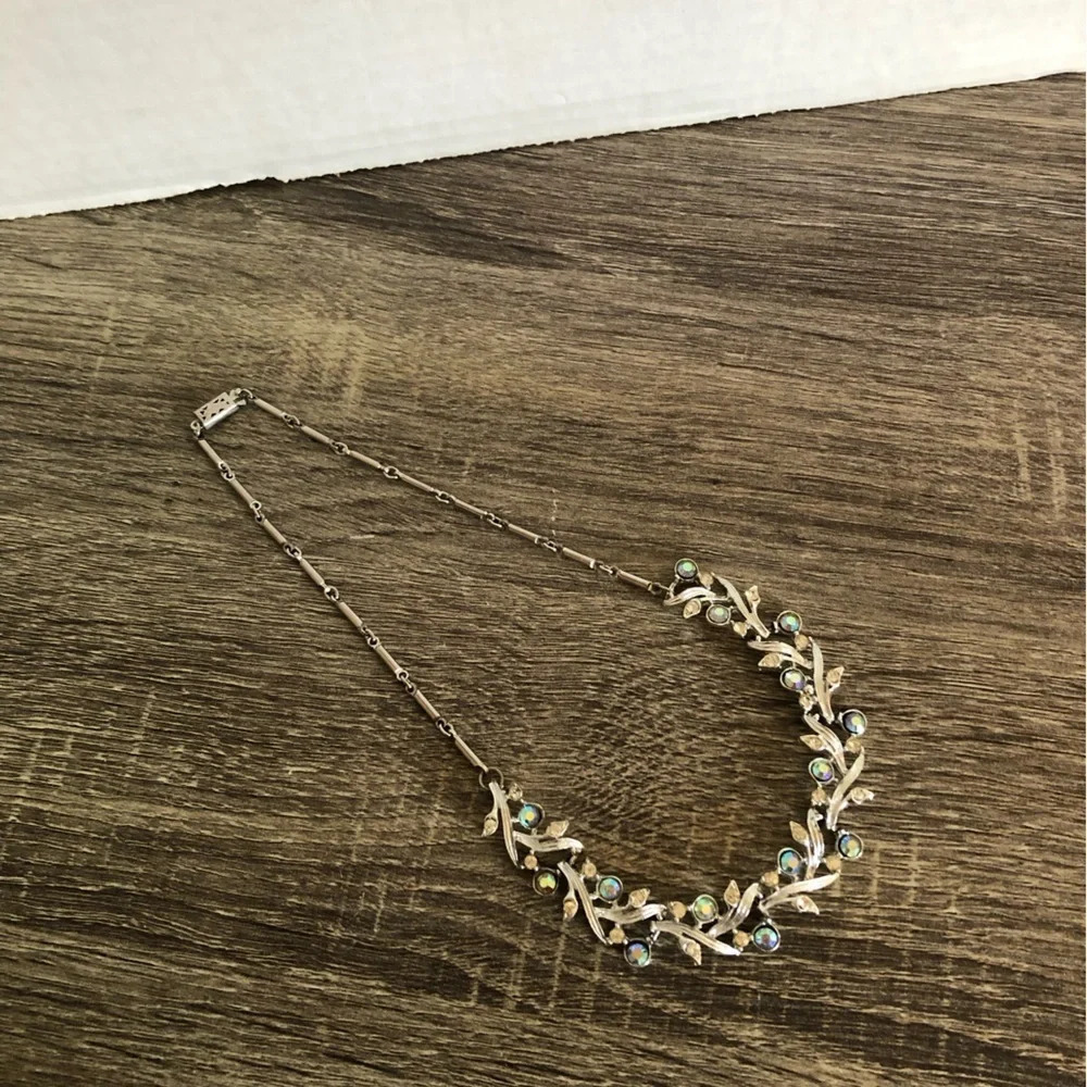 Vtg Rhinestone Necklace - Picture 6 of 9